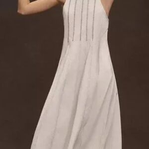 Daily Practice by Anthropologie Sleeveless Midi Dress Embroidered S New